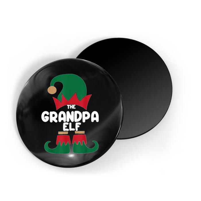 The Grandpa The Dog Dad Elf Christmas Shirts Matching Family Magnet