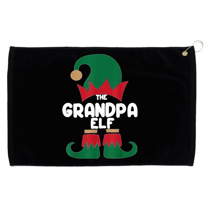 The Grandpa The Dog Dad Elf Christmas Shirts Matching Family Grommeted Golf Towel