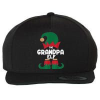 The Grandpa The Dog Dad Elf Christmas Shirts Matching Family Wool Snapback Cap