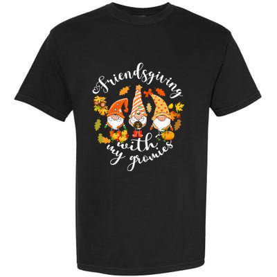 Thanksgiving Gnome Trio Celebrating Friendsgiving Garment-Dyed Heavyweight T-Shirt