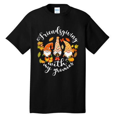 Thanksgiving Gnome Trio Celebrating Friendsgiving Tall T-Shirt