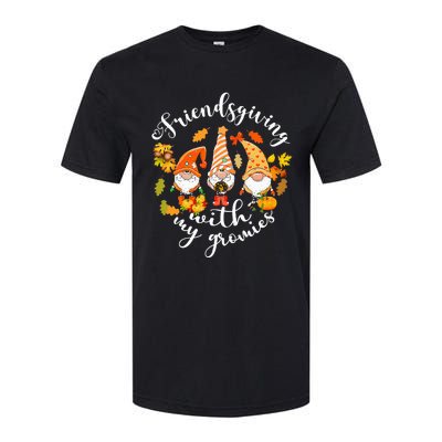 Thanksgiving Gnome Trio Celebrating Friendsgiving Softstyle CVC T-Shirt