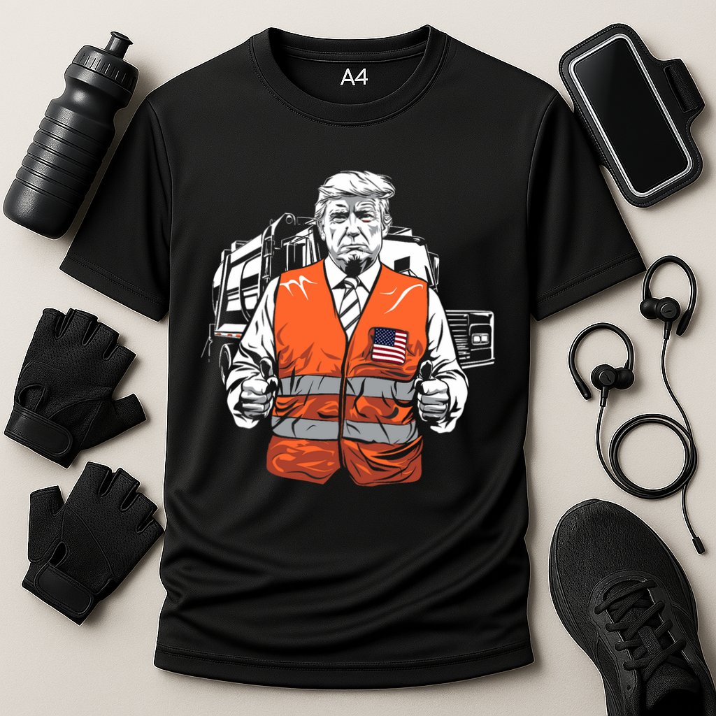 Trump Garbage Truck Vest Cooling Performance Crew T-Shirt