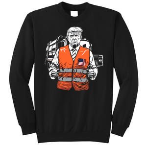 Trump Garbage Truck Vest Sweatshirt