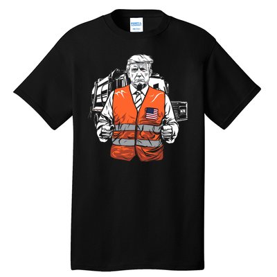 Trump Garbage Truck Vest Tall T-Shirt