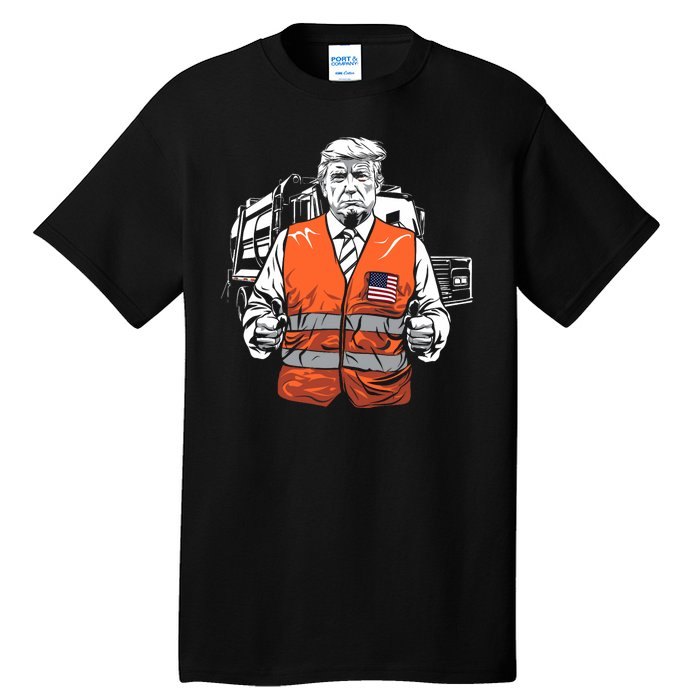 Trump Garbage Truck Vest Tall T-Shirt