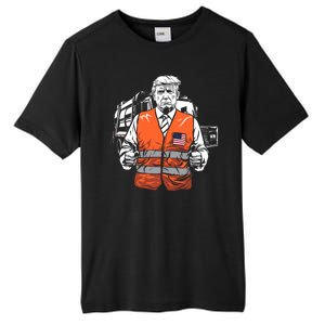 Trump Garbage Truck Vest Tall Fusion ChromaSoft Performance T-Shirt