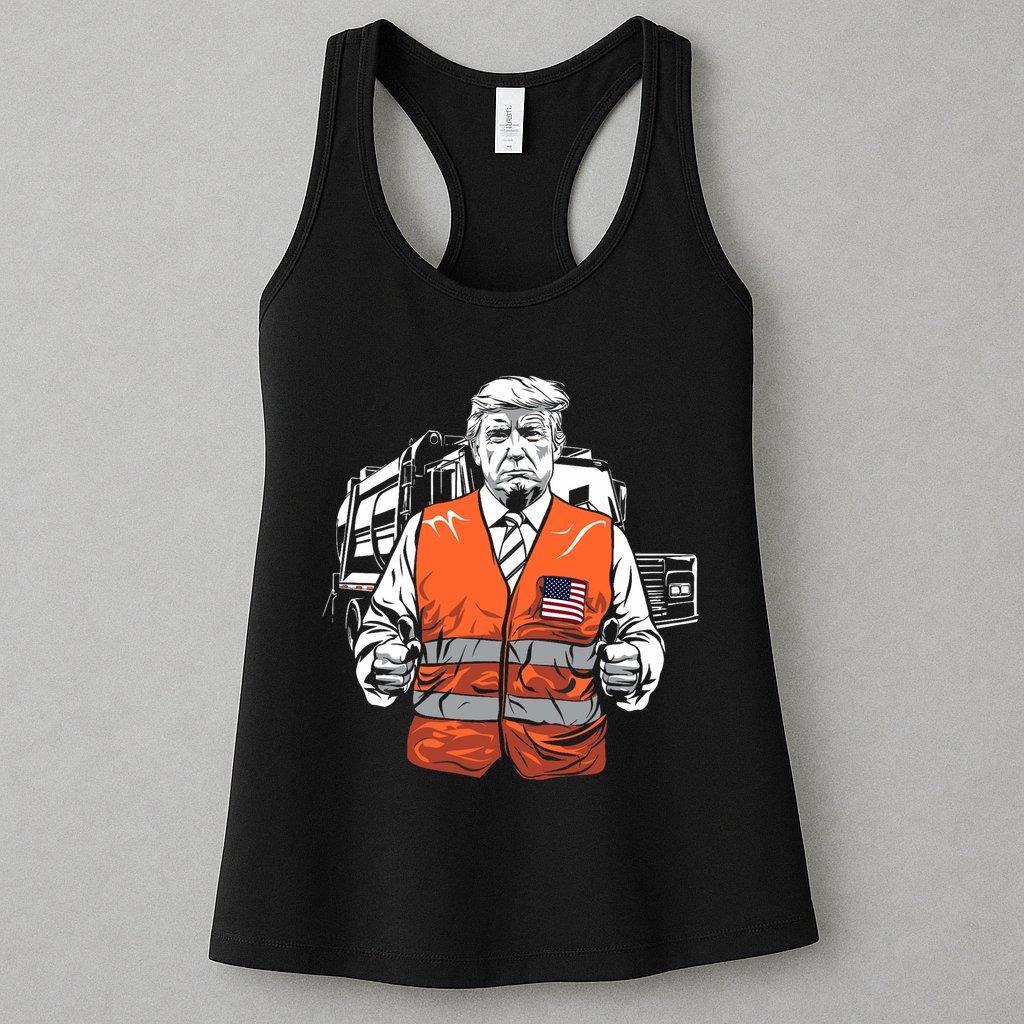 Trump Garbage Truck Vest Womens Tank Top