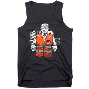 Trump Garbage Truck Vest Tank Top