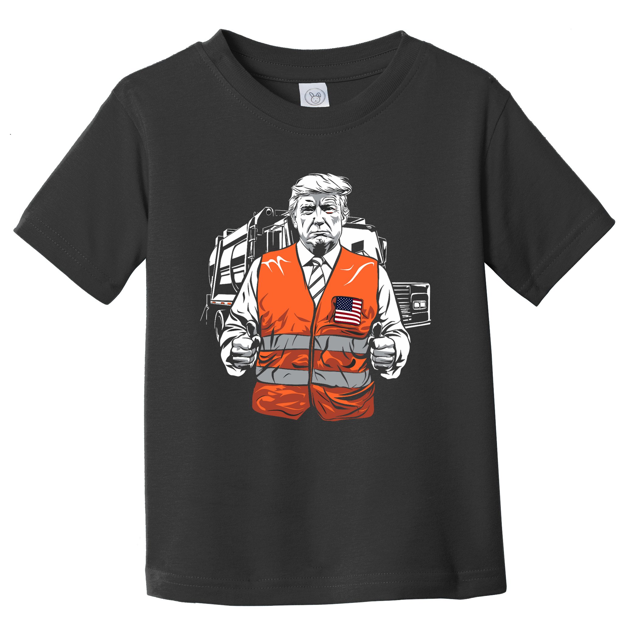Trump Garbage Truck Vest Toddler T-Shirt
