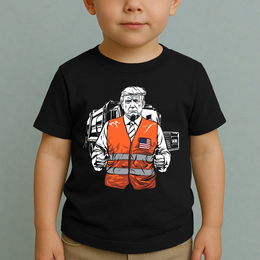 Trump Garbage Truck Vest Toddler T-Shirt