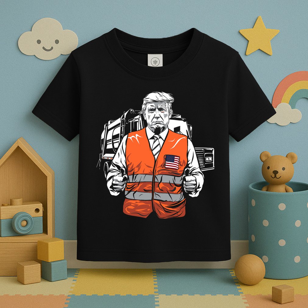 Trump Garbage Truck Vest Toddler T-Shirt