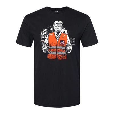 Trump Garbage Truck Vest Softstyle CVC T-Shirt