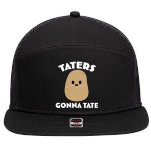 Taters Gonna Tate Funny 7 Panel Mesh Trucker Snapback Hat