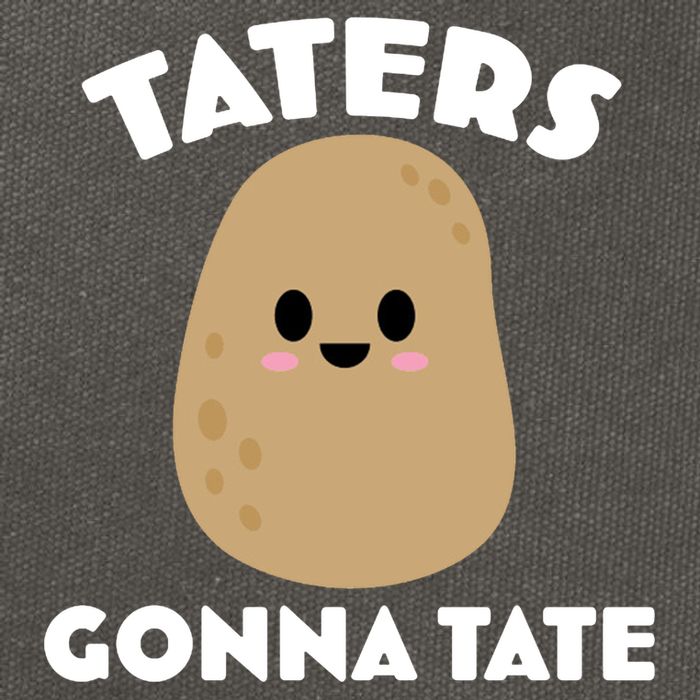 Taters Gonna Tate Funny Cotton Canvas Backpack