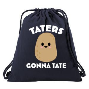 Taters Gonna Tate Funny Drawstring Bag