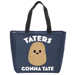 Taters Gonna Tate Funny Zip Tote Bag