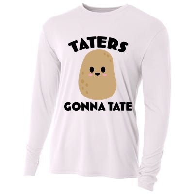 Taters Gonna Tate Funny Cooling Performance Long Sleeve Crew