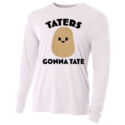 Taters Gonna Tate Funny Cooling Performance Long Sleeve Crew