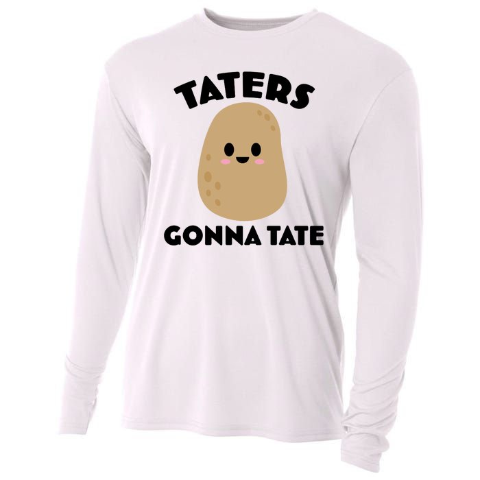 Taters Gonna Tate Funny Cooling Performance Long Sleeve Crew