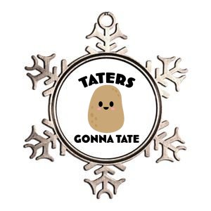 Taters Gonna Tate Funny Metallic Star Ornament