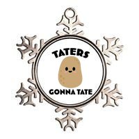 Taters Gonna Tate Funny Metallic Star Ornament