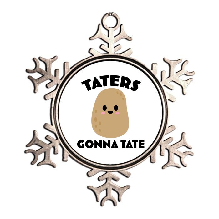 Taters Gonna Tate Funny Metallic Star Ornament