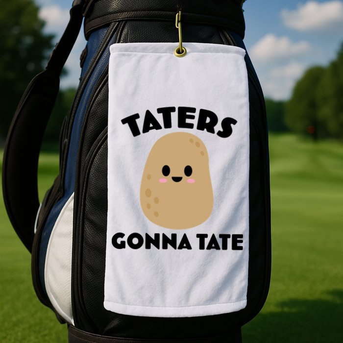 Taters Gonna Tate Funny Golf Towel