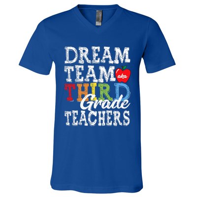 Third Grade Teachers Tee Dream Team Aka 3rd Grade Teachers V-Neck T-Shirt