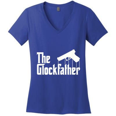 The Glockfather Women's V-Neck T-Shirt