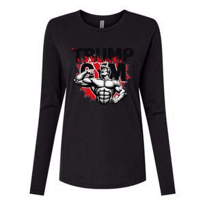 Trump Gym Womens Cotton Relaxed Long Sleeve T-Shirt