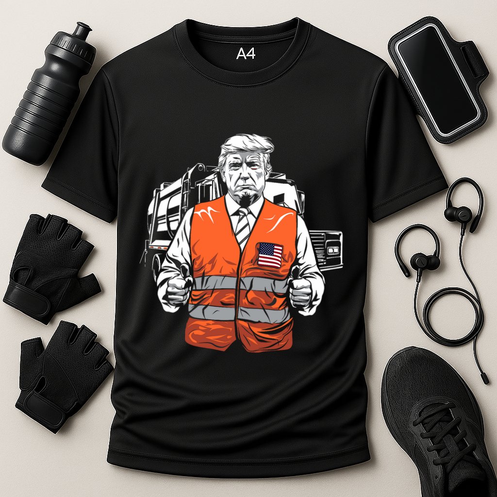 Trump Garbage Truck Vest Cooling Performance Crew T-Shirt