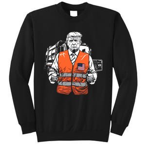 Trump Garbage Truck Vest Sweatshirt