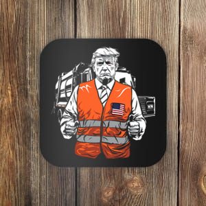 Trump Garbage Truck Vest Coaster