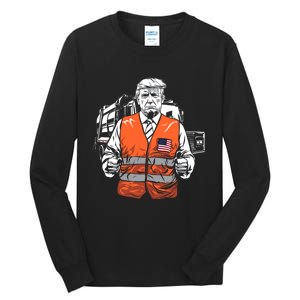 Trump Garbage Truck Vest Tall Long Sleeve T-Shirt