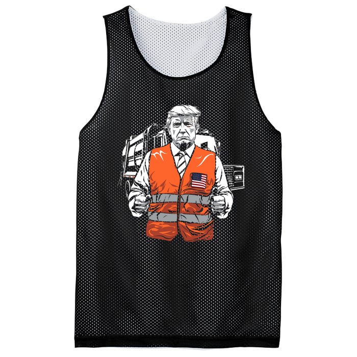 Trump Garbage Truck Vest Mesh Reversible Basketball Jersey Tank