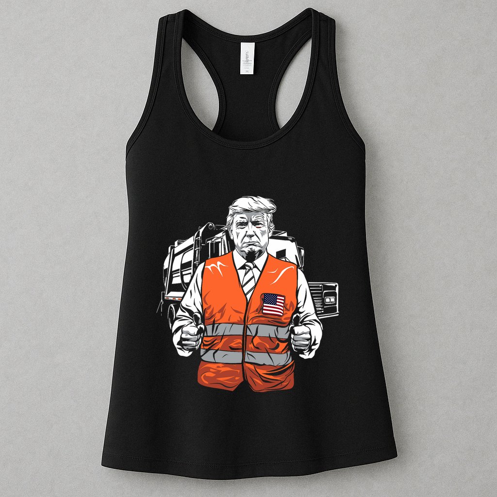 Trump Garbage Truck Vest Womens Tank Top