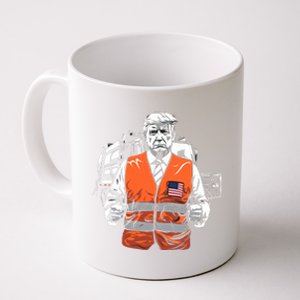 Trump Garbage Truck Vest Coffee Mug