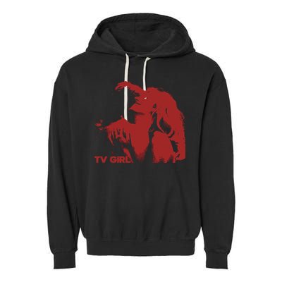 TV Girl Garment-Dyed Fleece Hoodie
