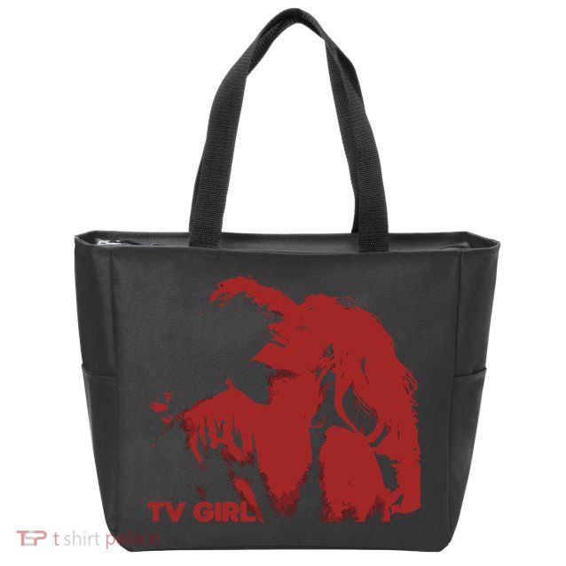 TV Girl Zip Tote Bag