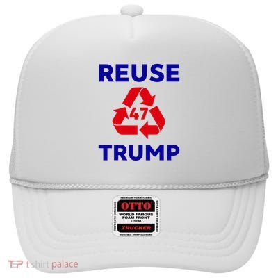 Trump Garbage High Crown Mesh Back Trucker Hat