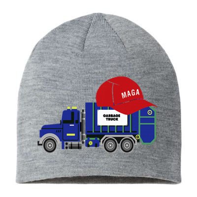 Trump Garbage Truck Garbage For Trump Sustainable Beanie