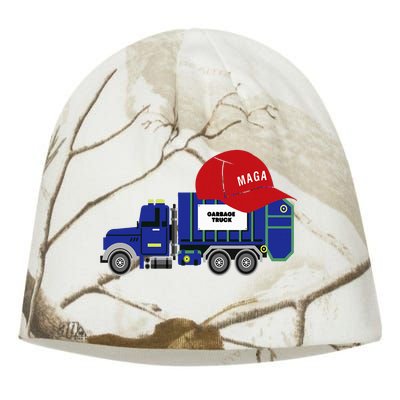 Trump Garbage Truck Garbage For Trump Kati - Camo Knit Beanie