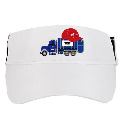 Trump Garbage Truck Garbage For Trump Adult Drive Performance Visor