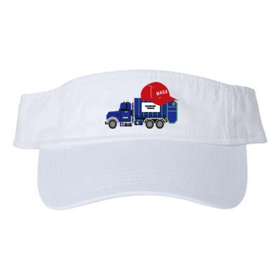 Trump Garbage Truck Garbage For Trump Valucap Bio-Washed Visor