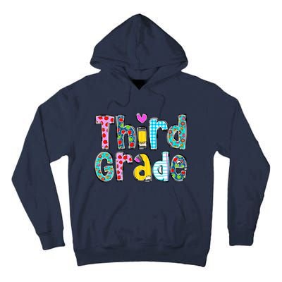 Third Grade Teacher Back To School 3rd Teacher Life Tall Hoodie