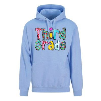 Third Grade Teacher Back To School 3rd Teacher Life Unisex Surf Hoodie