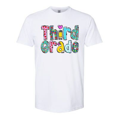 Third Grade Teacher Back To School 3rd Teacher Life Softstyle CVC T-Shirt