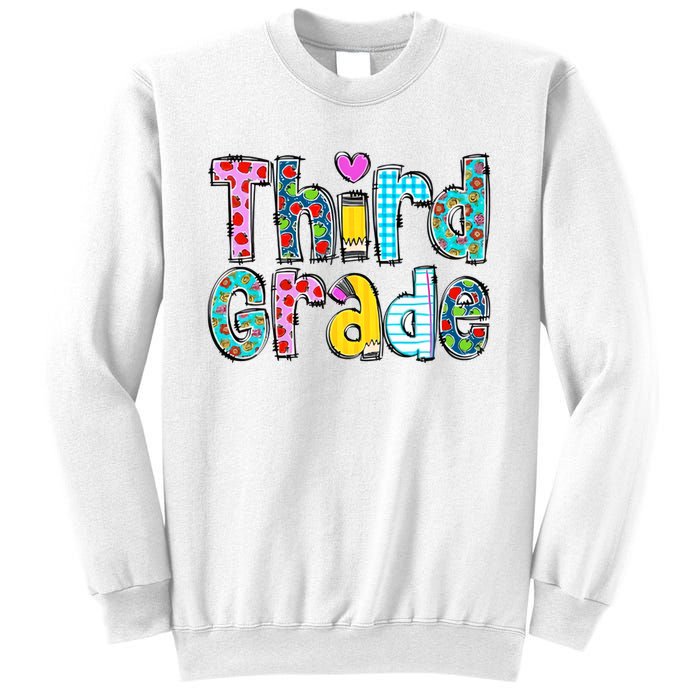 Third Grade Teacher Back To School 3rd Teacher Life Sweatshirt