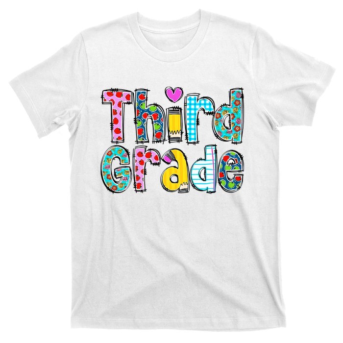 Third Grade Teacher Back To School 3rd Teacher Life T-Shirt